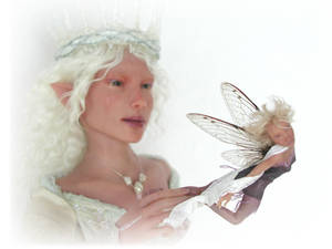 Art doll SCULPTURE elf - fairy