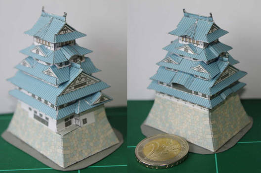 Himeji Castle, Japan, Papercraft