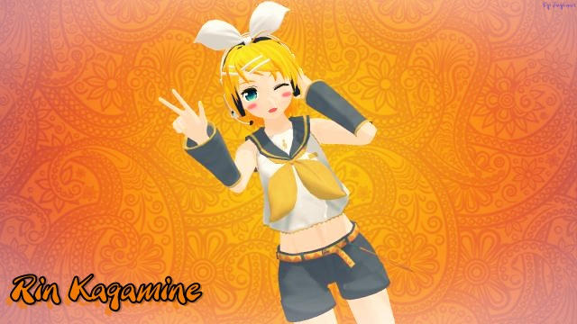 .:MMD Wallpaper:. Rin Kagamine by JavyChan on DeviantArt