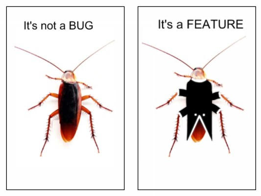 Its not a BUG Its a FEATURE