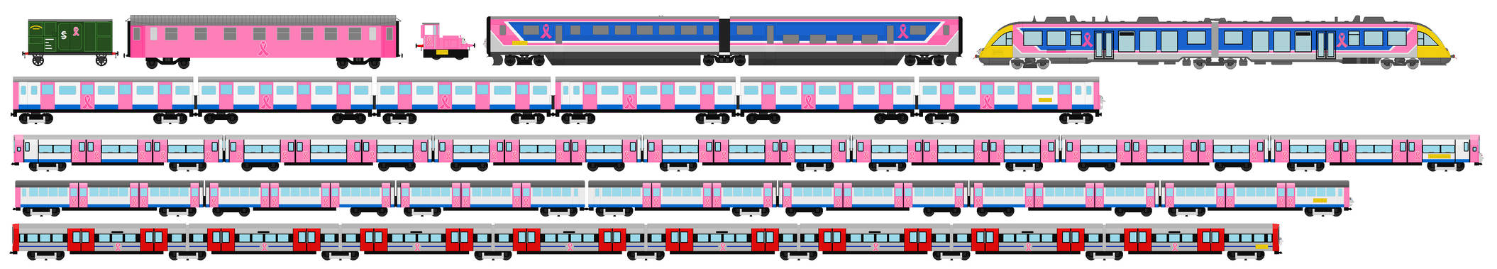 Breast Cancer Awareness supporting trains by CPHRailProductions on ...