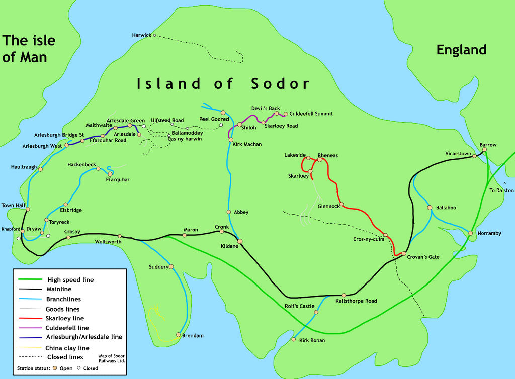 Sodor Map (2018) by CPHRailProductions on DeviantArt