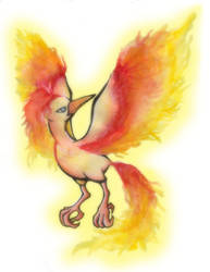 Watercolor Moltres