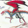 Red and Black Raptor Dragon...