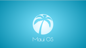 [Maui OS] Minimalist Blue Wallpaper