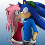 Sonic and Amy by Klaudy-na on DeviantArt