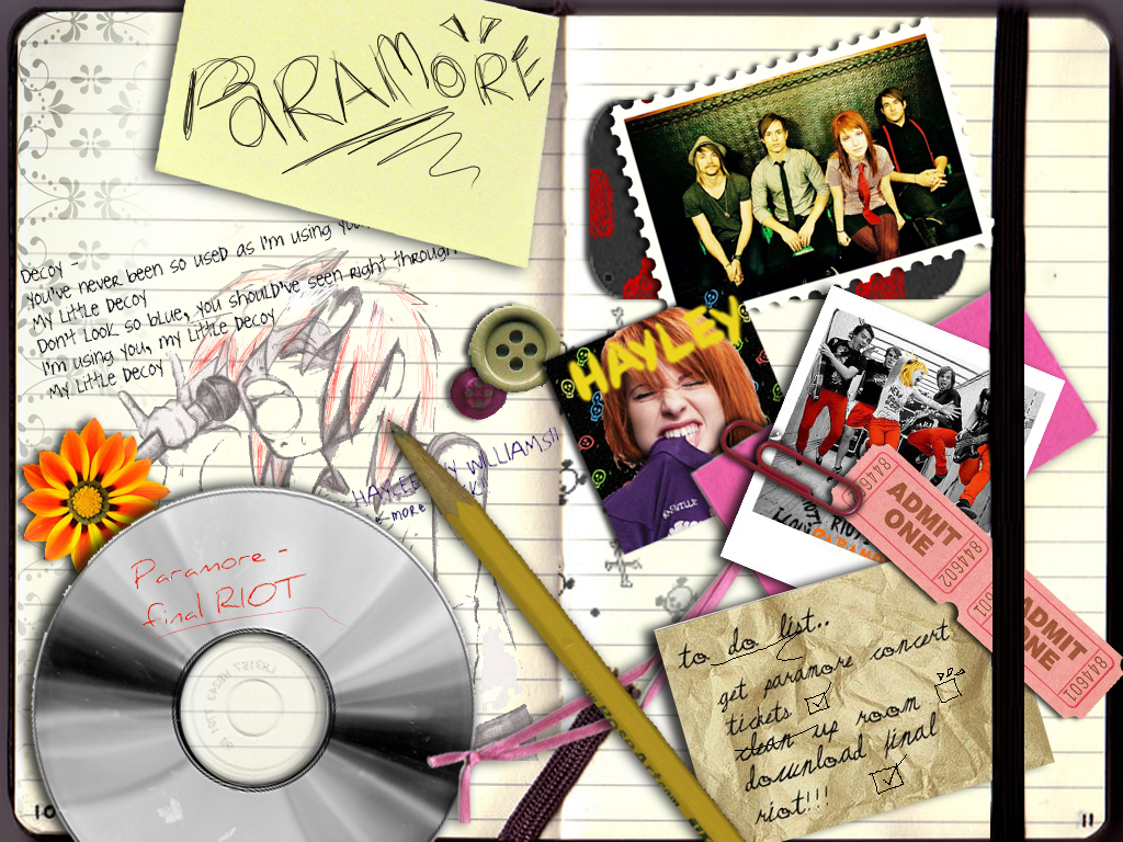 paramore fan scrapbook