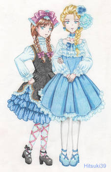Revisiter les princesses Disney en gothic lolita!