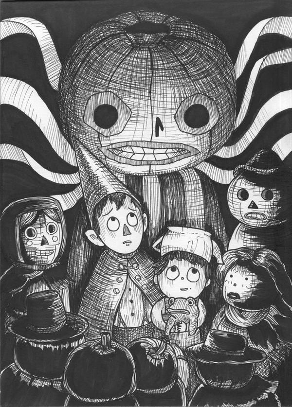 1. Over the Garden Wall - Inktober 2015