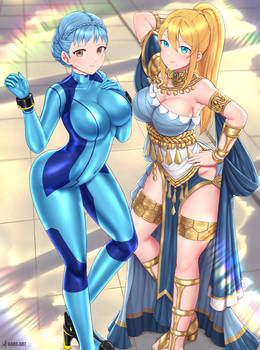 Marianne and Samus - Outfit Swap