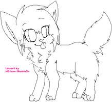 Scene Dog Lineart