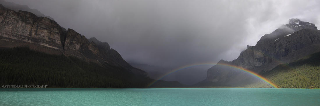Maligne Lake Rainbow