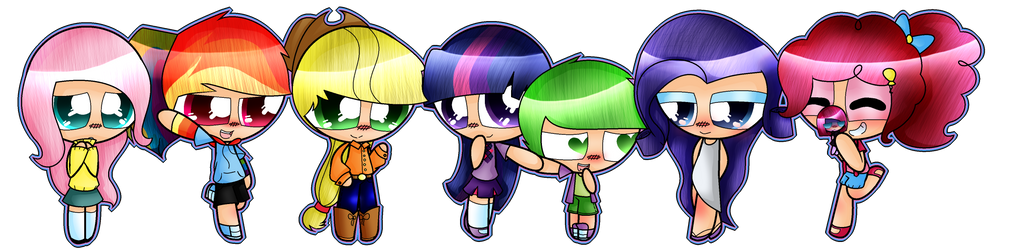 Mlp In Ppg by PuffedBlueWings on DeviantArt