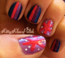 MLP: FiM inspired Nail Art - Twilight Sparkle