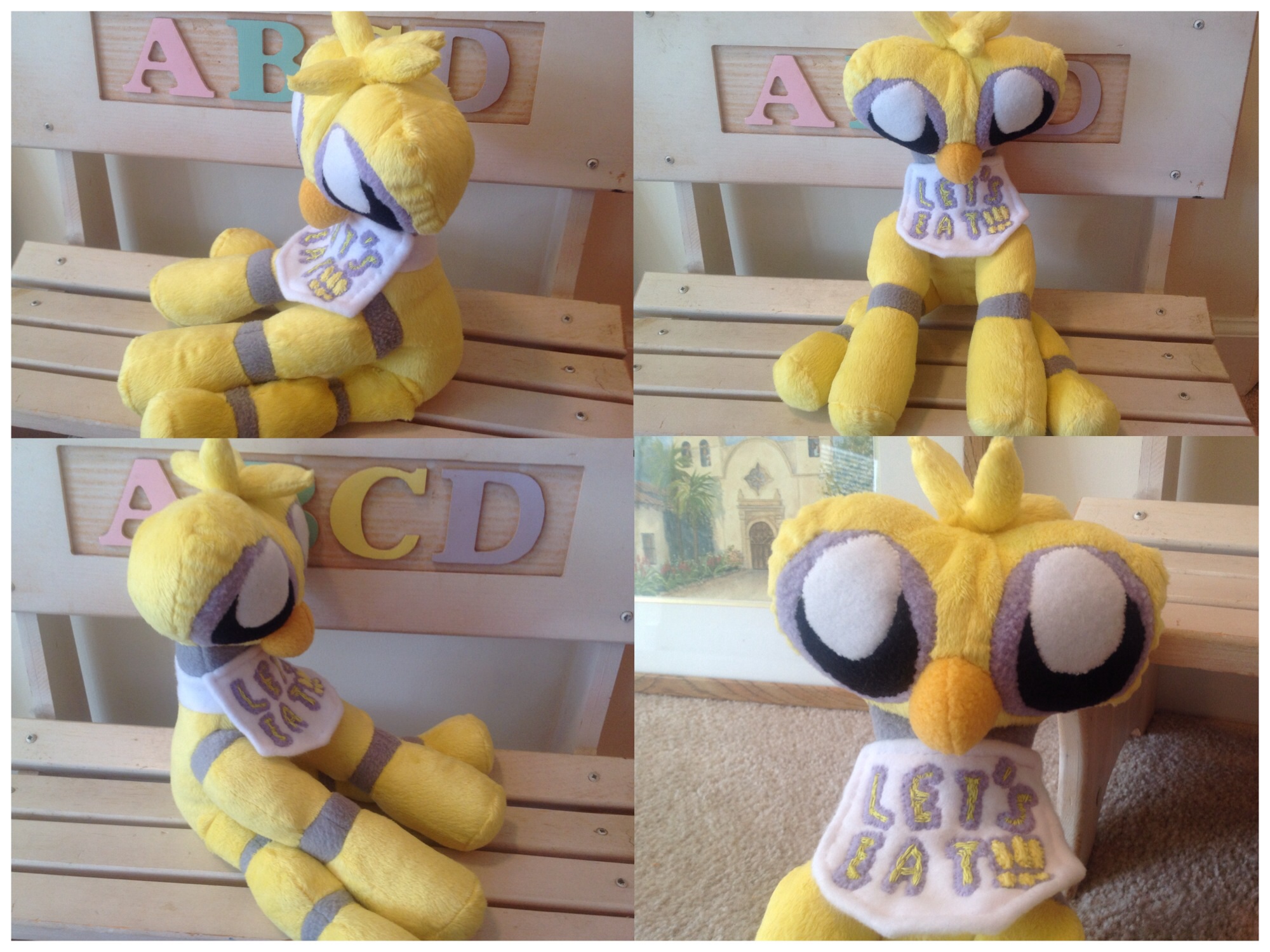 FNaF Chica Plush by SmuggleMuffin on DeviantArt