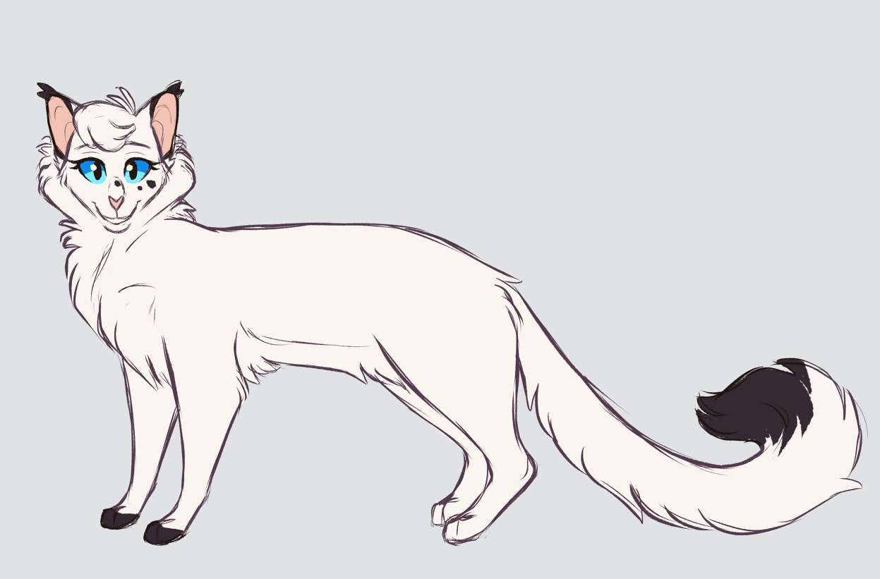 SnowFur design! I felt too lazy to draw her,so I just took her