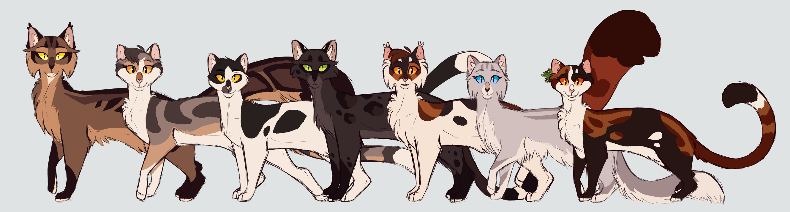 Family line up  Warrior cats art, Warrior cats books, Warrior cats series