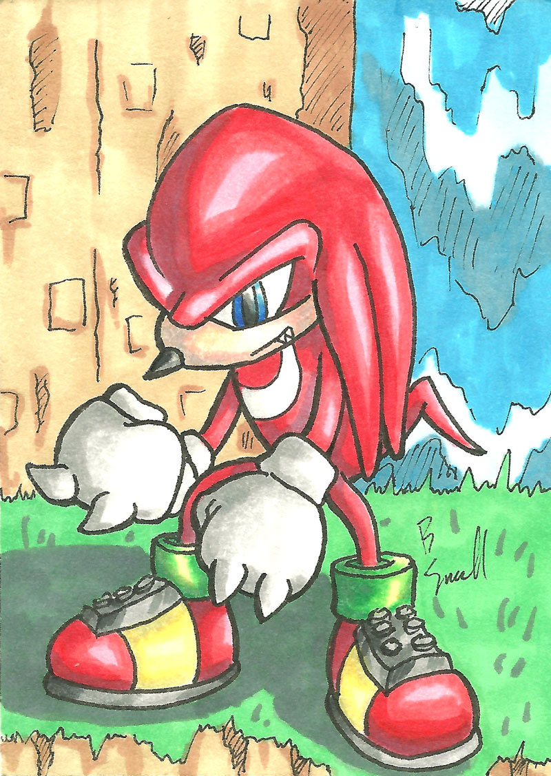 Knuckles Sketch Card