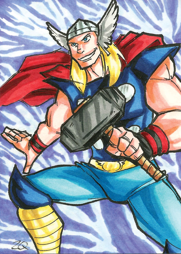 Thor Sketch Card