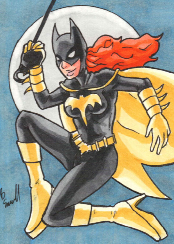 Batgirl Sketch Card