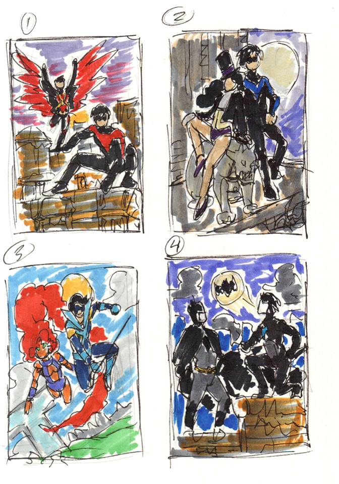 Nightwing Illustration Concepts