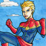 Captain Marvel (Carol Danvers) Sketch Card