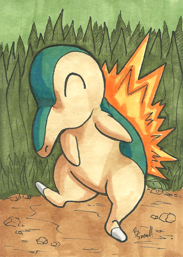 Cyndaquill Sketch Card