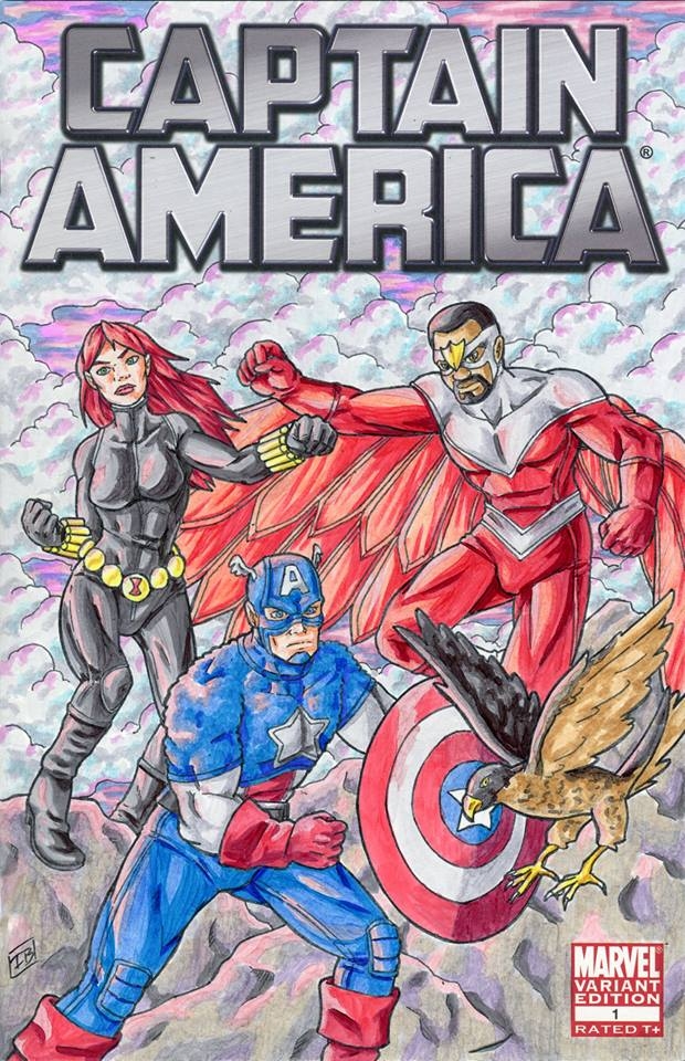 Captain America Sketch Cover