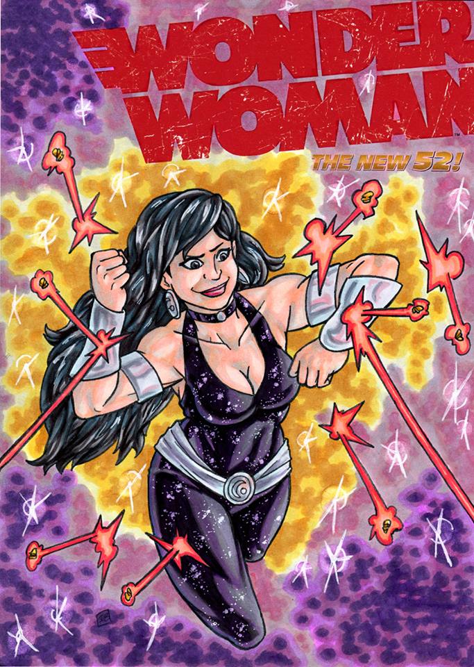 Donna Troy Wonder Woman Sketch Cover