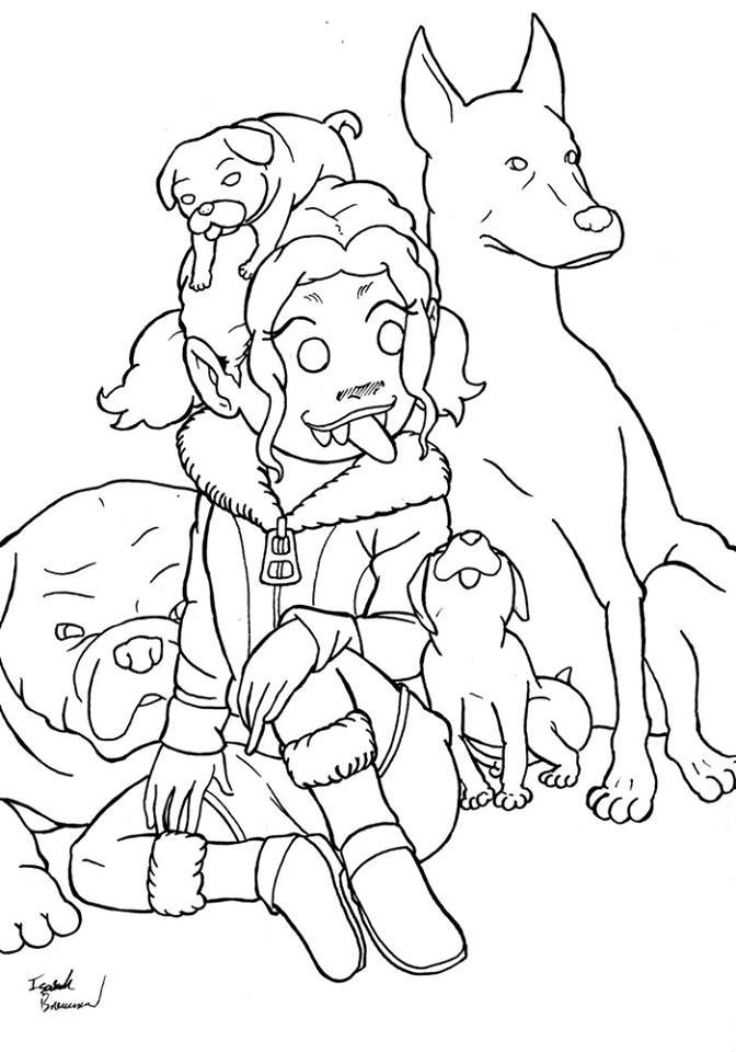Luna and Dogs Inks
