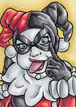 Harley Quinn Sketch Card