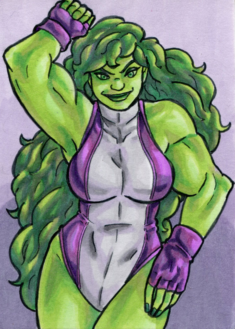 She-Hulk Sketch Card