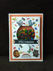 Halloween candy shaker card