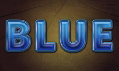 Create Awesome Blue Text in Adobe Photoshop