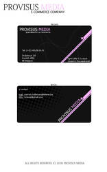 Provisus Media Business Cards