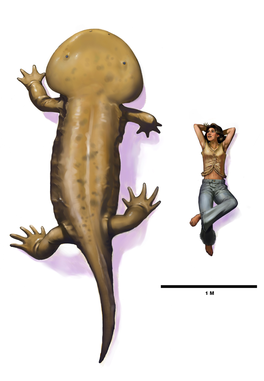 Koolasuchus and girl rework