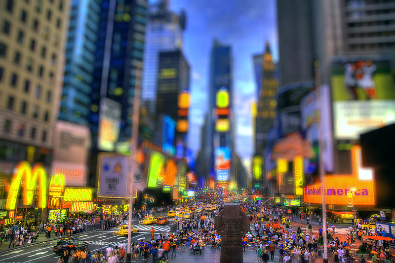 New York Times Square Tilt Shift