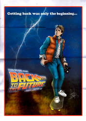 Back to the future day Marty Mc Fly Vintage poster