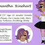 Samantha Reference Sheet