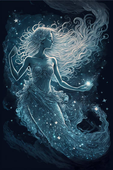 Francemoi aquarius in night sky stars fairy 17e207