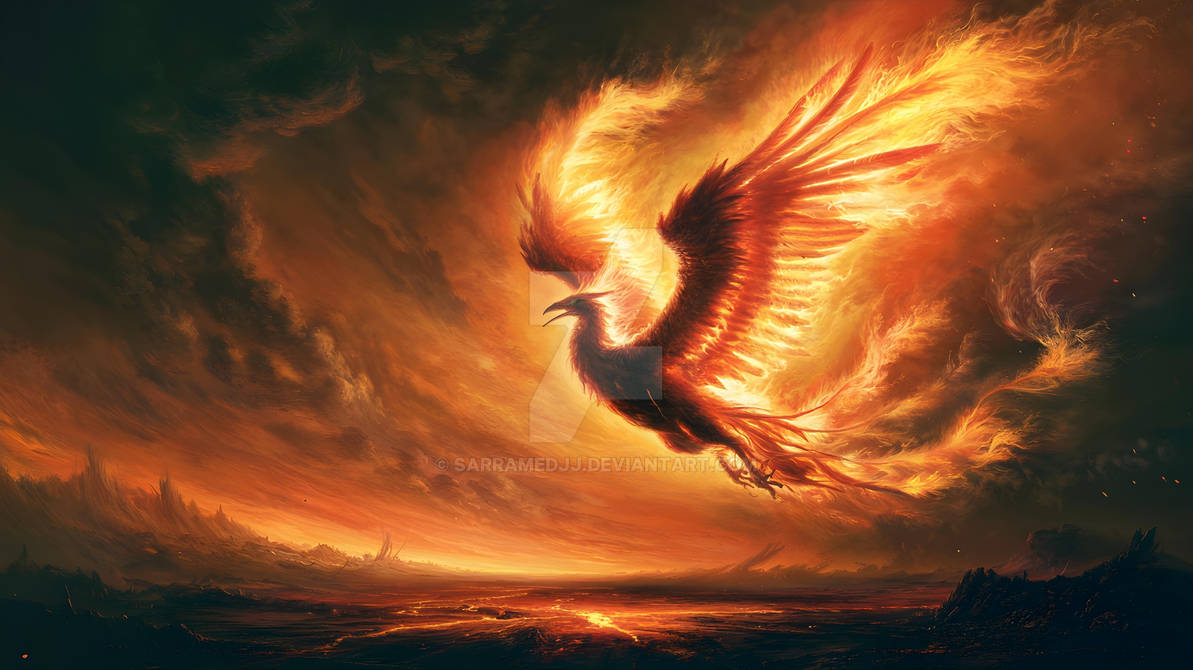Phoenix Rising: Rebirth from Ashes by Sarramedjj on DeviantArt