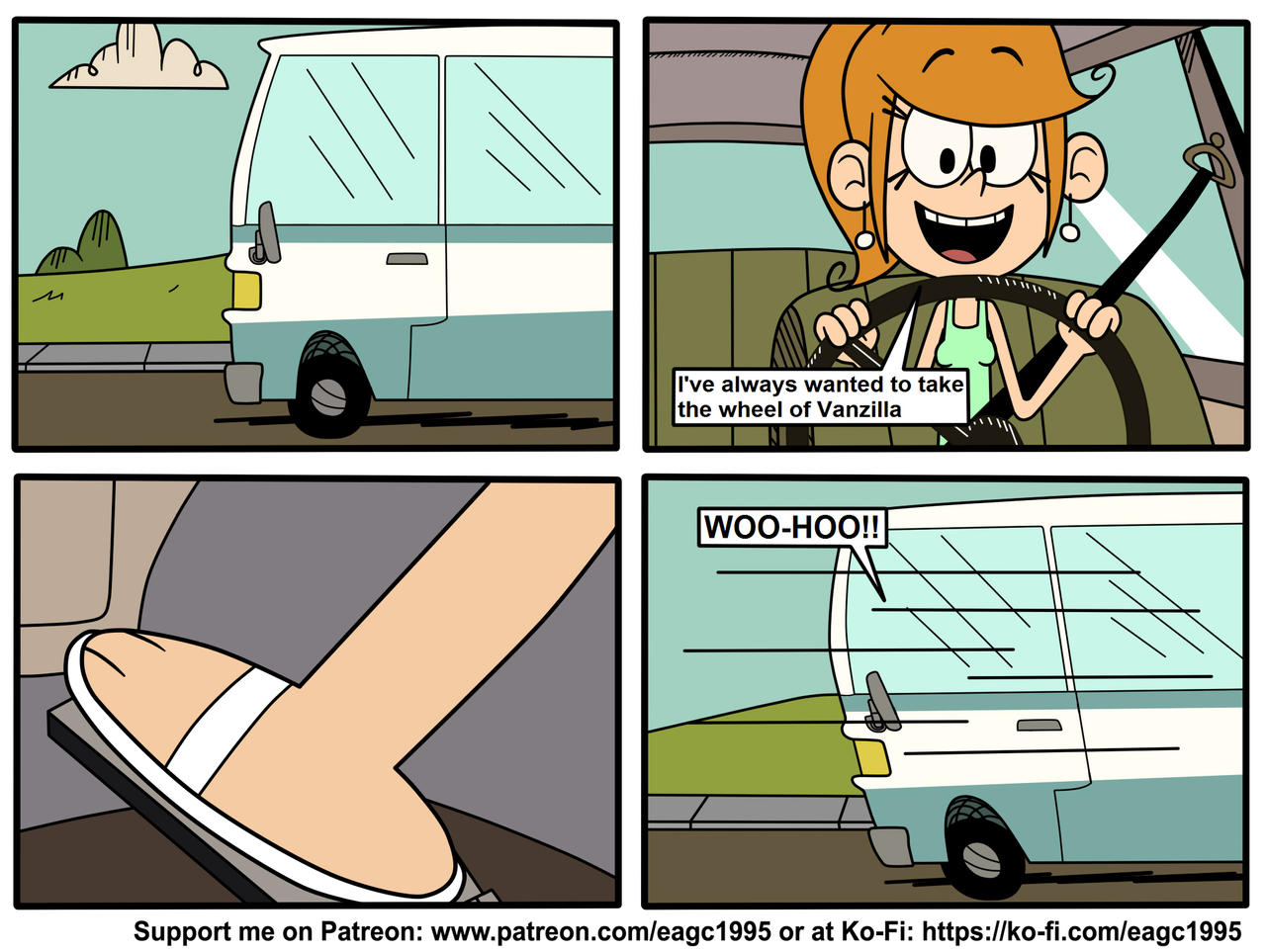 Vanzilla Side (Commission) Rose drives Vanzilla by eagc7 on DeviantArt