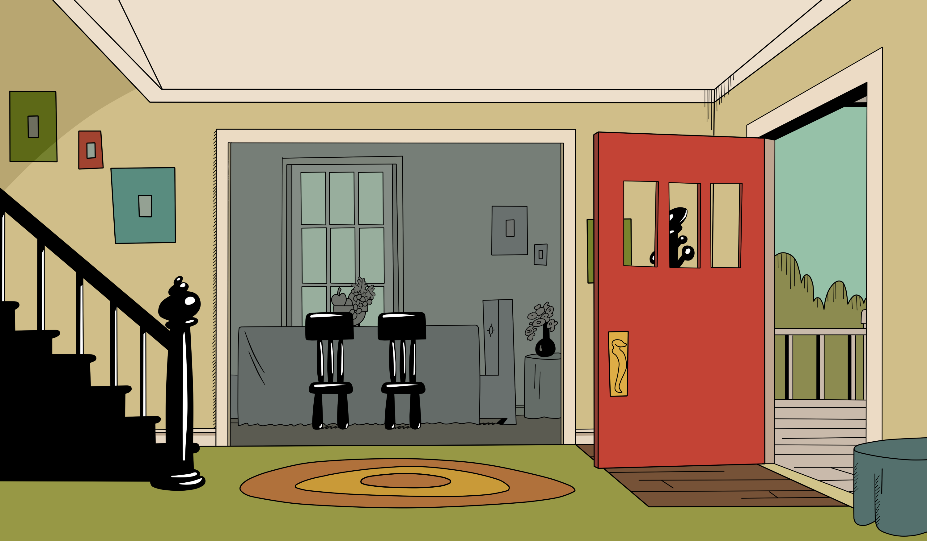 The Loud House - Living Room (Door open) by eagc7 on DeviantArt