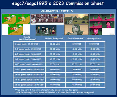 Comic Commission Prices