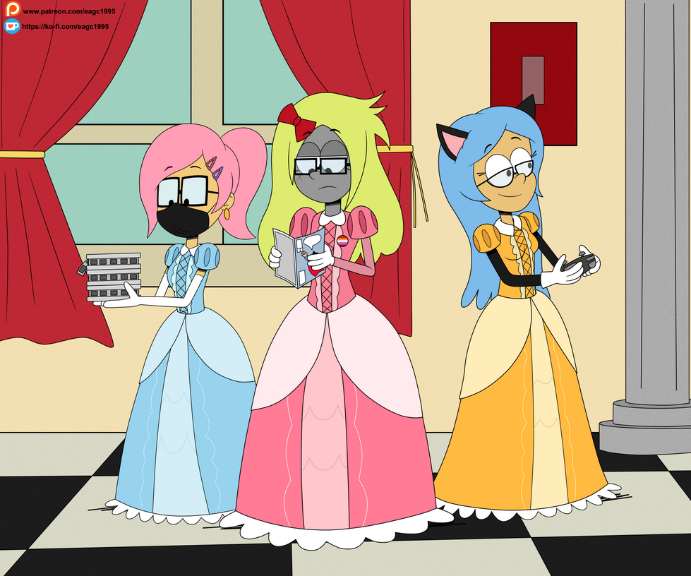 (Commissions) The Three Nerdy Princesses by eagc7 on DeviantArt
