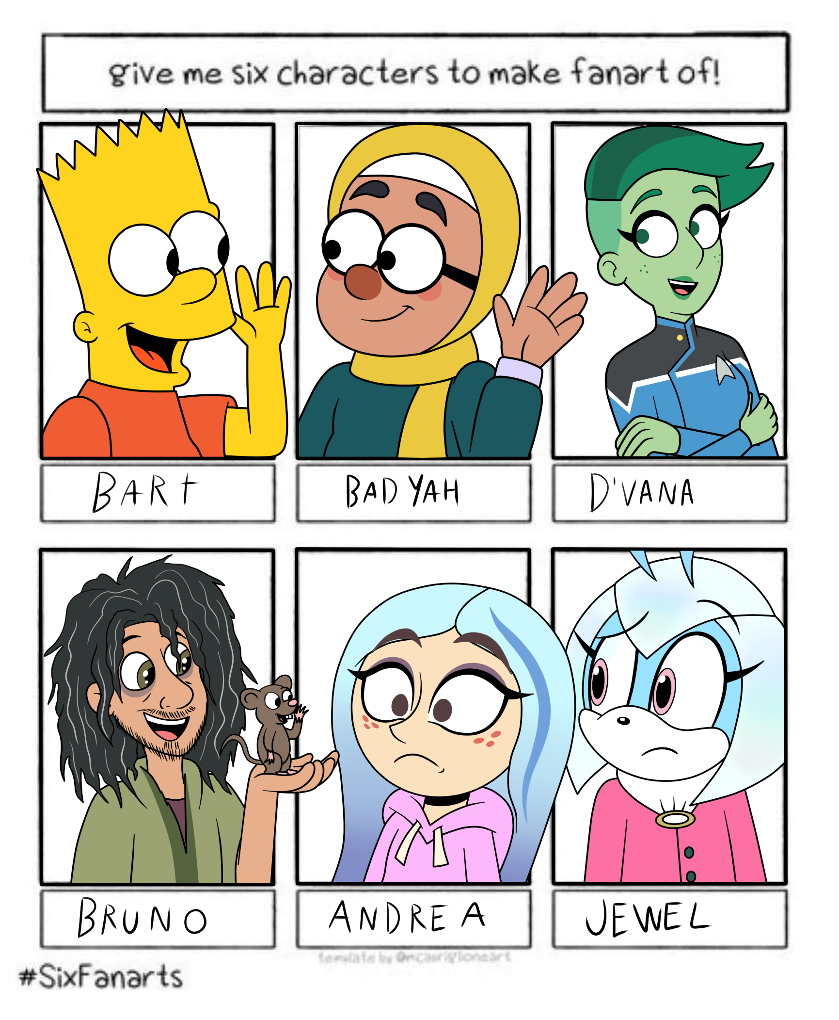 MBTI 6 Character Challenge by heliolumi on DeviantArt