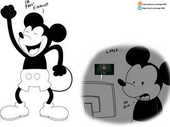 Welcome to public domain, Mickey