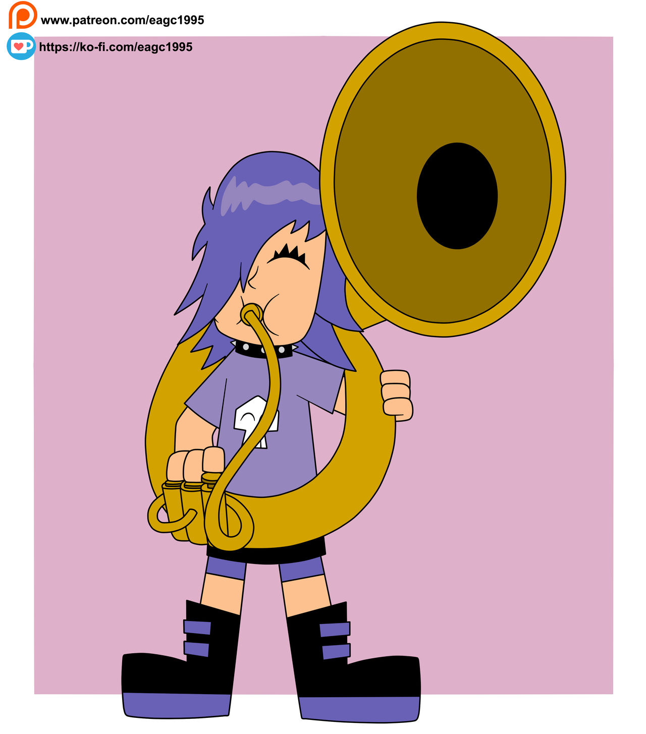 Commission Yumi Playing The Sousaphone By Eagc7 On DeviantArt commission-yumi-playing-the-sousaphone-by-eagc7-on-deviantart