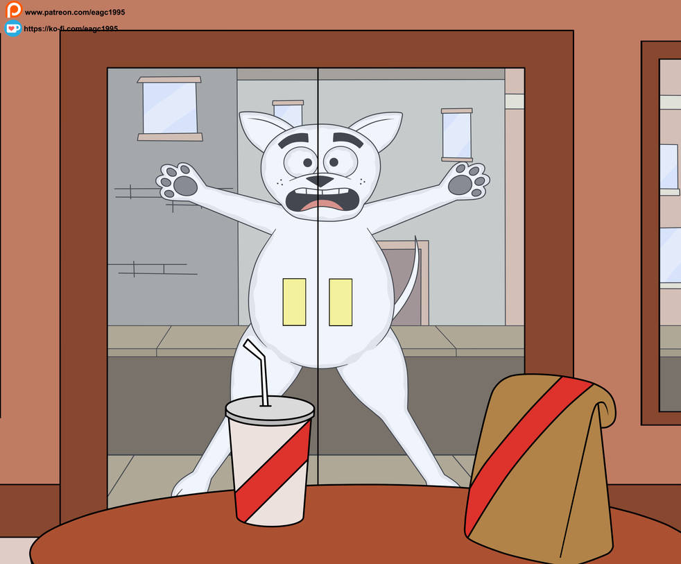 Squashed Bender (Commission) Krypto squashed on the door. by eagc7 on DeviantArt