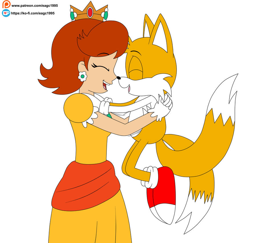 (Patreon Reward) Daisy Hugs Tails by eagc7 on DeviantArt